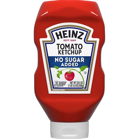 Heinz Heinz No Sugar Added Tomato Ketchup Oz Squeeze Bottle Heinz