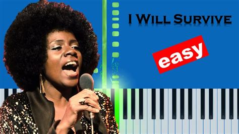 I Will Survive Gloria Gaynor Slow Easy Piano Beginner Tutorial