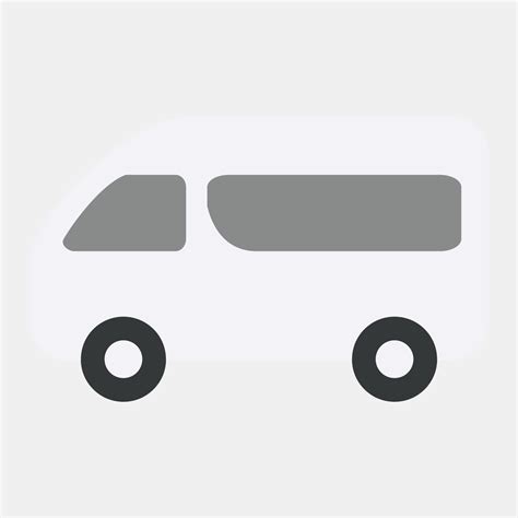 Icon van. Transportation elements. Icons in flat style. Good for prints ...