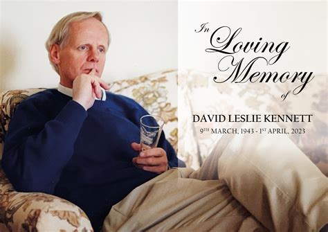 Memorial Tribute David Kennett - F Greed & Sons Funerals