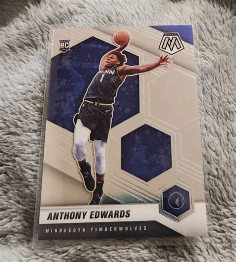 2020 21 PANINI MOSAIC Anthony Edwards Base Rookie Card 201