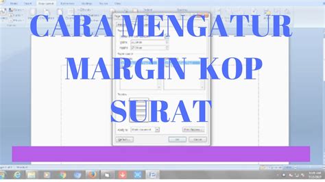 Cara Mengatur Ukuran Kertas Sebuah Kop Surat Youtube