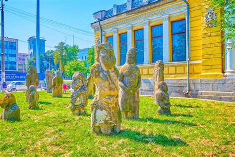 The Ancient Stone Sculptures In Form Of Women Called Stone Babas Or