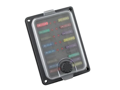 Waterpoof Blade Fuse Box With Leds 10 Way 12 Volt Planet