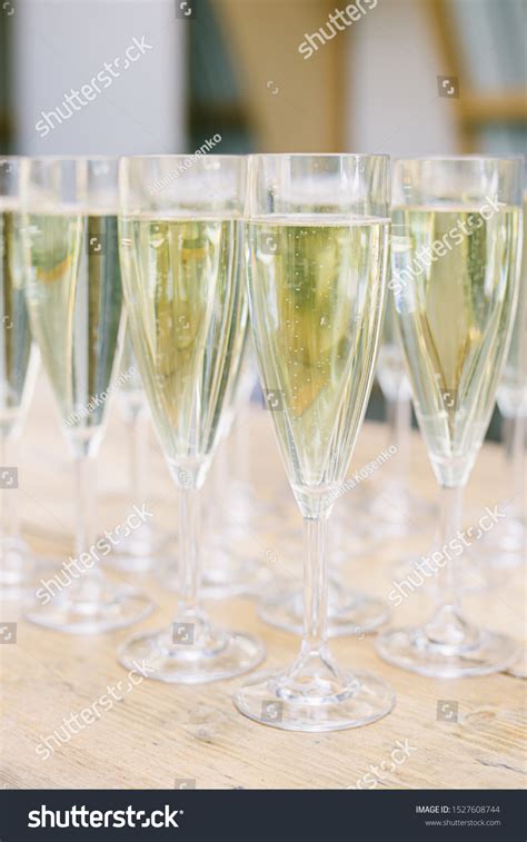 Rows Champagne Prosecco Glasses Stock Photo (Edit Now) 1527608744