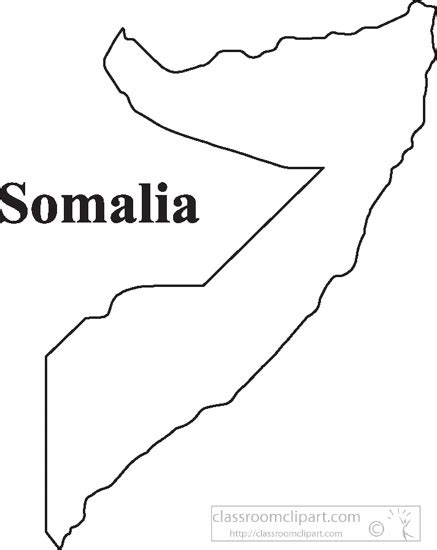 Somalia Map Outline