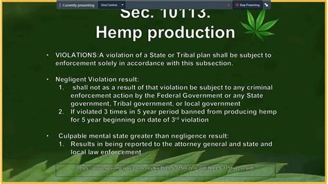 2018 Farm Bill Key Provisions And Impact On Hemp In Illinois Youtube