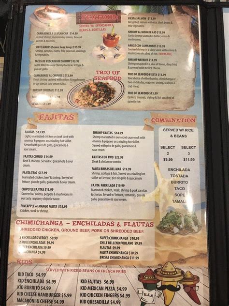 Menu At Brisas Del Mar Restaurant Lady Lake