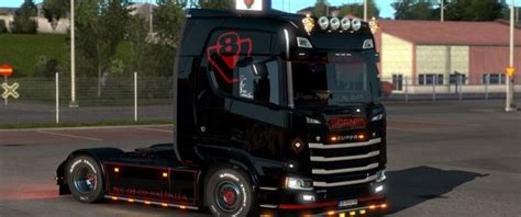 ETS2 Scania V8 Open Pipe With FKM Garage Exhaust System V1 0 V Update