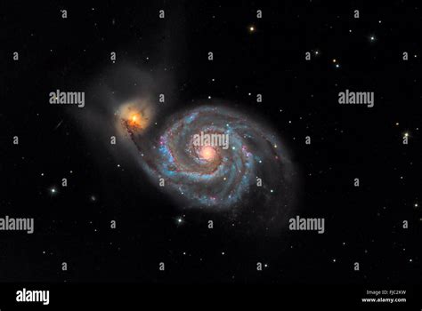 The Whirlpool Galaxy Stock Photo - Alamy