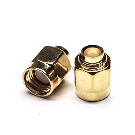 Sma Male Coaxial Solder Cable Type Connector Straight Ohm Metabeeai