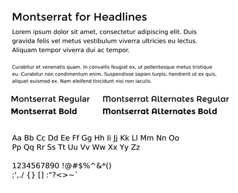 Montserrat Fonts - Fedora Project Wiki