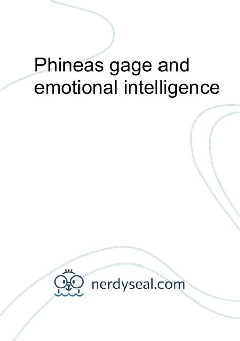 Phineas Gage And Emotional Intelligence Words Nerdyseal