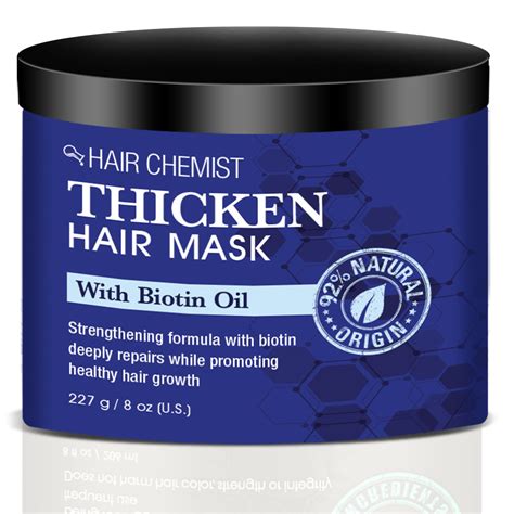 Hair Chemist Solutions Thicken Hair Mask With Biotin 8 Oz Hair