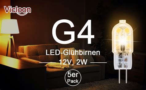 Vicloon G Led Lampe Er Pack Led Birne G Led Leuchtmittel