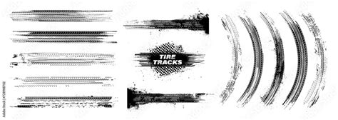 Tire Tread Marks Isolated Wheel Texture Tire Marks Drift Rally