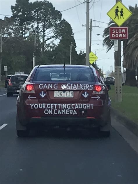 Anyone Know What The Go Is With This ‘gang Stalkers Car Rmelbourne