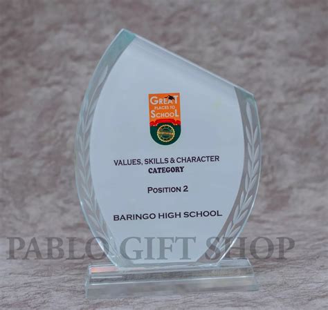 Branded Crystal Trophy Award Pablo T Shop