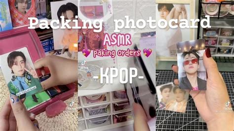 Packing Photocard Kpop Asmr Tik Tok Youtube