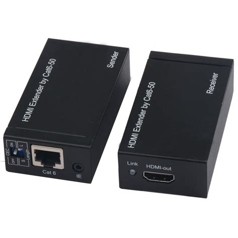 HDMI Extender 50m (164ft) Over UTP Cable Cat5e/6 HDMI Extender Support ...