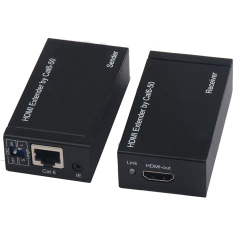 HDMI Extender Over Single Cat6 UTP Cable HDMI Transmitter Receiver IR