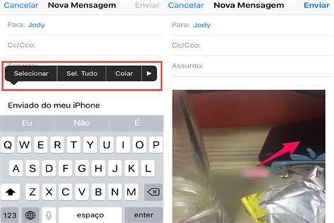 Guia De Como Adicionar Um Anexo A Um E Mail Do Iphone