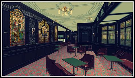 Rms Titanic First Class Smoke Room By Grantl91 On Deviantart