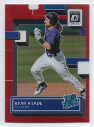 Ryan Vilade 2022 Panini Donruss Optic Rated Rookie 64 Red Prizm 60