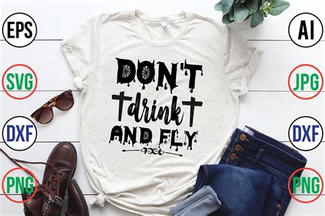 Don T Drink And Fly Svg Cut File By Orpitabd Thehungryjpeg