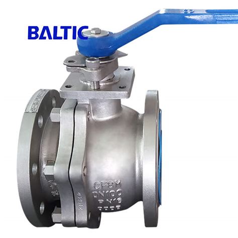 Astm A351 Cf8m Floating Ball Valve Dn100 Pn16 Rf Din 3202 F4 Baltic