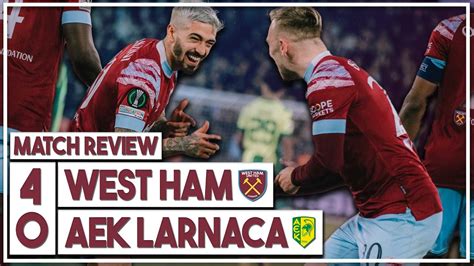 West Ham 4 0 AEK Larnaca Highlights Discussed Scamacca Mubama