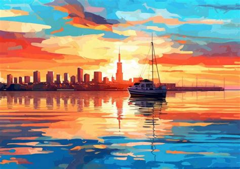 Colorful Pop Art Skyline – Prompt Library