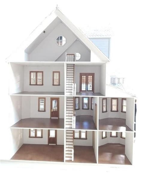 Gothic Victorian Dollhouse Mansion Diy Kit Etsy Wooden Dollhouse