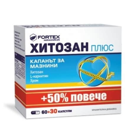 Хитозан Плюс х 60+30 | MyPharma.bg