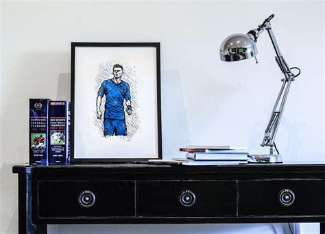 Mason Mount Chelsea FC A3 Linocut Print Etsy