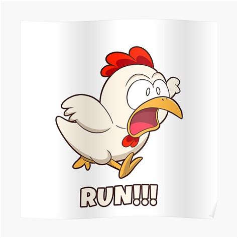 "Chicken Run Meme" Poster for Sale by DynieKid | Redbubble