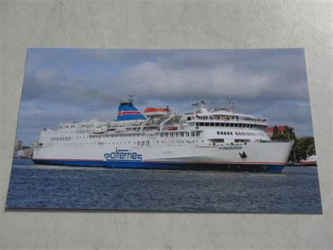 Prom Pomerania Polferries Winouj Cie Statek