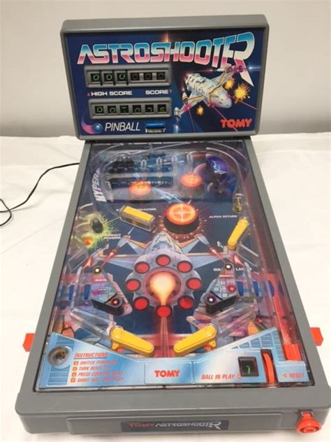 vintage tabletop pinball machine Tomy Astro shooter - Catawiki