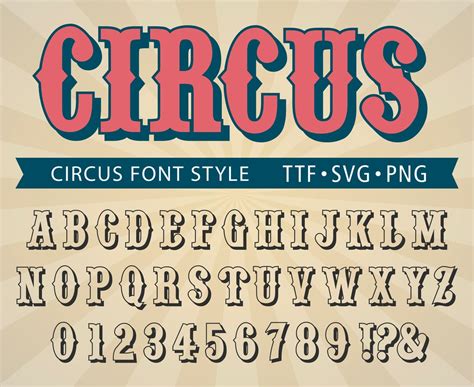 Circus Font Carnival Font Circus Font Letters Carnival Letters Font ...