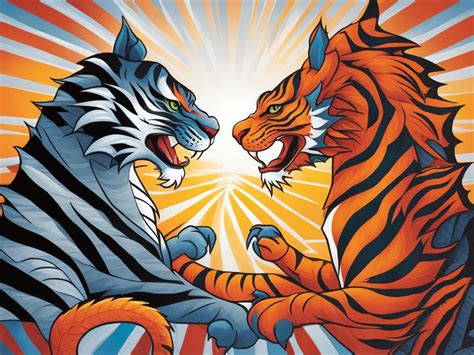 Tiger And Dragon Friendship Energetic And Bold