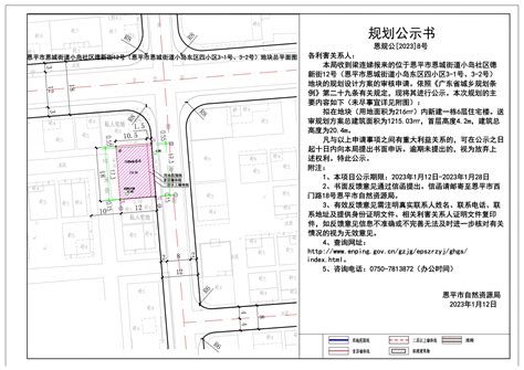 恩规公 2023 8号【恩平市恩城街道小岛社区德新街12号（恩平市恩城街道小岛东区四小区3 1号、3 2号）】 恩平市自然资源局 恩平