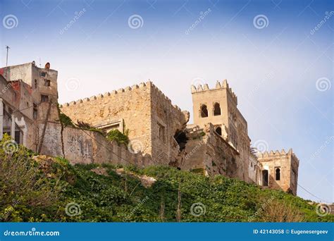 Ancient Fortress In Medina Of Tangier Morocco Stock Photo Image Of