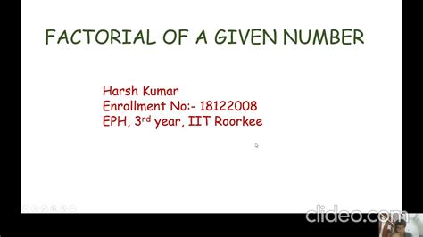 Find Factorial Of A Given Number In Assembly Language Programming 8085