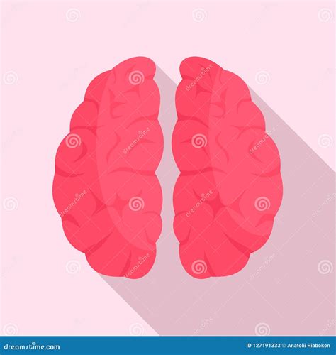 Icono De Las Neuronas Del Cerebro Estilo Plano Stock De Ilustraci N