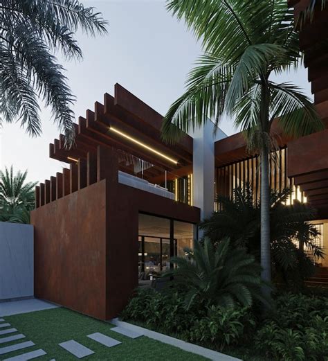 Visualizaci N D De Una Villa Moderna En Dubai Bienes Ra Ces En Los