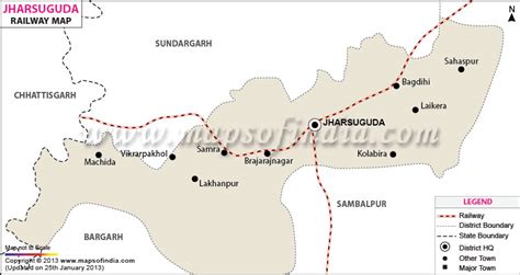 Jharsuguda Railway Map