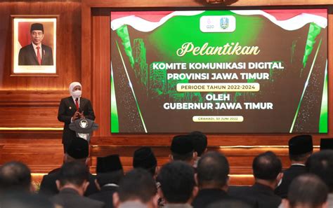 Gubernur Jatim Lantik Pengurus Komite Komunikasi Digital Periode