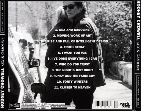 Car Tula Trasera De Rodney Crowell Sex Gasoline Portada