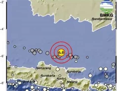 Gempa M60 Guncang Tuban Jatim Getaran Terasa Sampai Demak Semarang