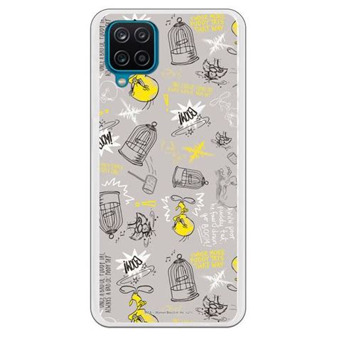 Funda Original Compatible Con Samsung Galaxy A12 5g Piolin Fondo Gris